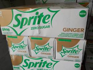 4 - 12 packs Sprite Ginger Zero Sug...