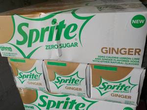 4 - 12 packs Sprite Ginger Zero Sug...