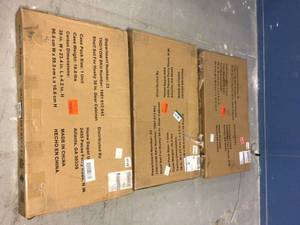 lot 9 image: Husky 2-Pack Steel Shelf Set in Black (36 in. W x 21 in. D) for Ready-to-Assemble 36 in. Garage Gear Cabinet Lot of 3 Customer Returns See Pictures