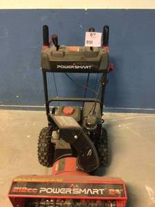 lot 17 image: PowerSmart 24 in. 2-Stage Electric Start Gas Snow Blower with LED Light Customer Returns See Pictures