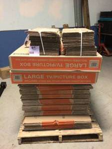 lot 24 image: Pallet of cardboard boxes