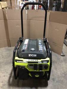 lot 43 image: RYOBI 6,500-Watt Gasoline Powered Portable Generator with CO Shutdown Sensor Customer Returns See Pictures