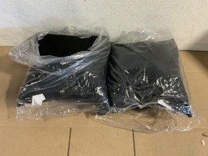 lot 13 image: Unbranded Sorra Home Sunbrella Canvas Black Outdoor Knife Edge Throw Pillows (2-Pack). See Pictures