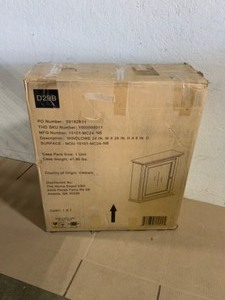 lot 37 image: Home Decorators Collection Windlowe 24 in. x 28 in.  Surface-Mount Medicine Cabinet in Navy Blue. See Pictures