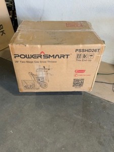 lot 56 image: PowerSmart 26 in. 2-Stage Gas Snow Blower with LED Light Electric Start. See Pictures