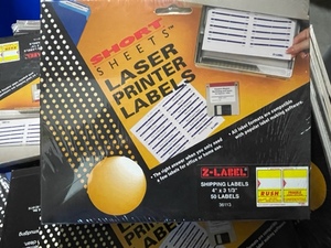 Laser Printer Labels