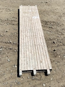 lot 9 image: (1) 20 x 66 Aluminum Scaffolding Plank