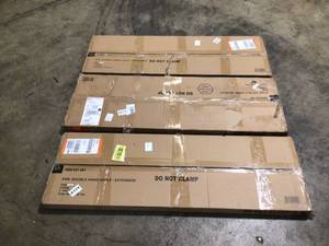 Lot of 3 8 ft. Double Hang-Gray by Everbilt Customer Returns See Pictures