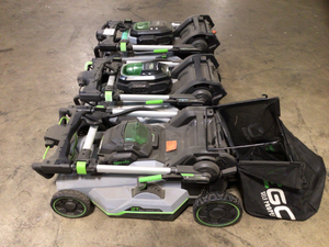 Lot of 3 Ego Lawn Mowers Customer Returns See Pictures