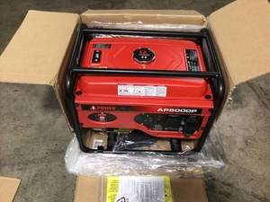 5000-Watt Gasoline Powered Recoil Start Portable Generator with CO Sensor by A-iPowe Customer Returns See Pictures