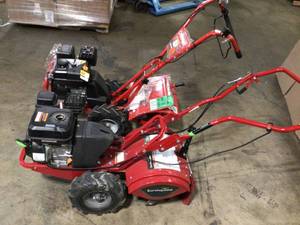 Lot of 2 16 in. Victory Rear Tine CRT 212 cc Gas Viper Tiller by Earthquake Customer Returns See Pictures