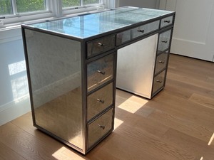lot 19 image: Restoration Hardware Delaney Mirrored Desk