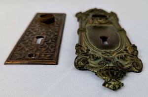 lot 109 image: Antique Escutcheon Door Plates- Found in Lake Harriet
