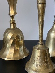lot 161 image: Lovely Collection of Four Brass Bells - India