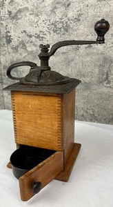 lot 69 image: Beautiful Antique 1890s Parker Coffee Mill Grinder