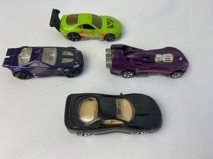 lot 226 image: Lot of Four Vintage Hot Wheels Toy Cars