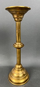 lot 392 image: 5 Vintage Brass Candlestick Holders