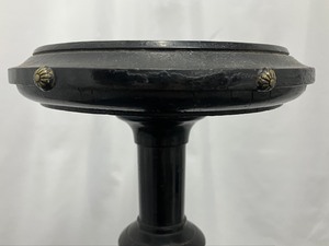 lot 380 image: Two Plant Stands - One Wood & One Metal