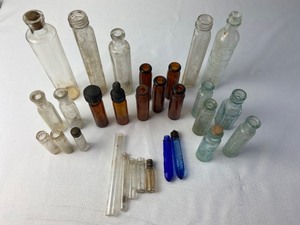 lot 379 image: 29 Antique Bottles of the Tubular Variety