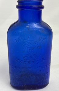 lot 430 image: A Bounty of Antique Cobalt Blue Bottles