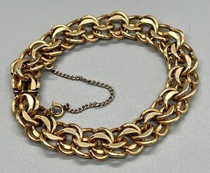 lot 411 image: Vintage 12K Gold-Filled Bracelet, Fob Chain, B  L Rimless Eyeglasses and Sheaffers Mechanical Pencil