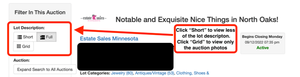 lot 6A image: AUCTION TIPS Click & Scroll Through These Photos For Helpful Tips