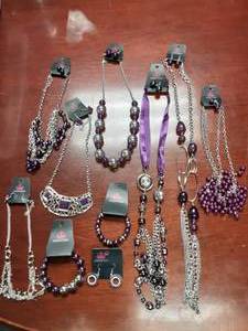 Lot Of 10 New Fashion Jewelry Accessories (Necklaces Come With Matching Earrings)
