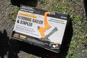 lot 108 image: Central Pneumatic Contractor Series Air Flooring Nailer & Stapler (New )