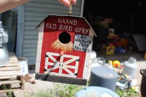 lot 139 image: Barn  MetalWood Bird House