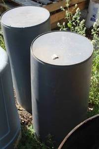 lot 228 image: Lot of (2) Rubbermaid Commercial Plastic Garbage Cans