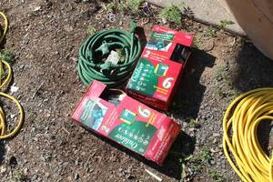 lot 241 image: (2) Outdoor Digital Power Centers, (1) Heavy Duty Power Cord