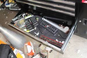 lot 17 image: Hand Tools, Hardware - Pipe Wrench, Impact Sockets, Sockets, Misc. Hardware