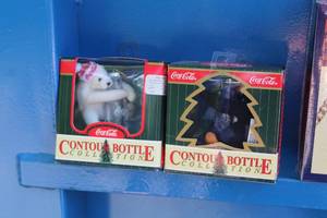 lot 261 image: Lot of (2) Coca-Cola Contour Bottle Collectible (in original boxes)
