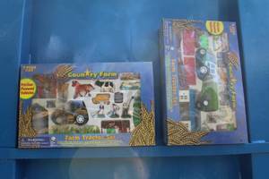 lot 272 image: Lot of (2) Country Farm Tractor Sets (in original packaging)