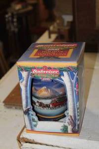 lot 451 image: Budweiser Beer Holiday Beer Stein