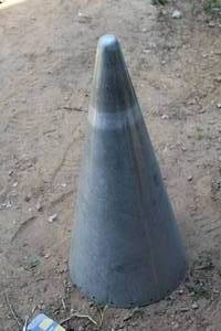 lot 470 image: Vintage Metal Nose Cone