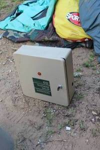 lot 471 image: Ademco Metal Telephone Dialer Box
