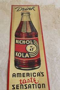 lot 315 image: Nichol Kola Metal Wall Sign