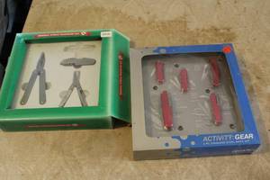 lot 351 image: Target Corp Activity Gear Set, Dayton Hudson KnifeTool Set (in original packaging)
