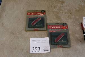 lot 353 image: Lot of (2) Victorinox Swiss Army Knife Sets (in original packaging)