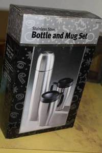 lot 419 image: Stainless Steel Bottle and Mug Set