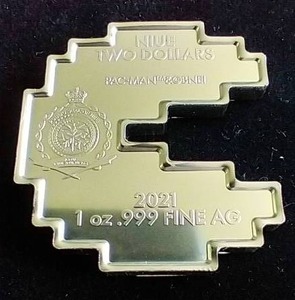 2021 Niue 1 Oz. Silver Pac-Man Coin