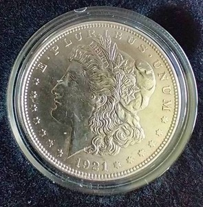1921 Morgan Dollar In Box