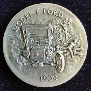 Longines Symphonette Sterling Silver Medallion .925 Model T Ford