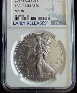 2017 Early Releases Silver Eagle - MS70