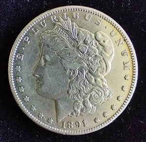 1891-CC Morgan Dollar