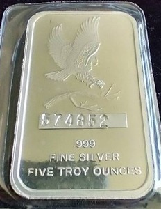 5 Oz. Silver Bar