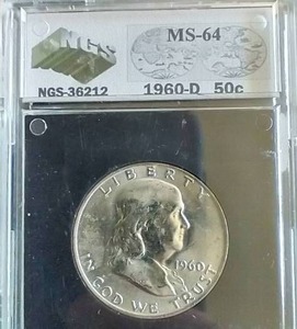 1960-D Franklin Half Dollar - MS64