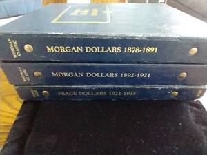 3 Vintage Empty Silver Dollar Albums