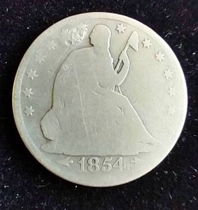 1854 Liberty Seated Half Dollar
